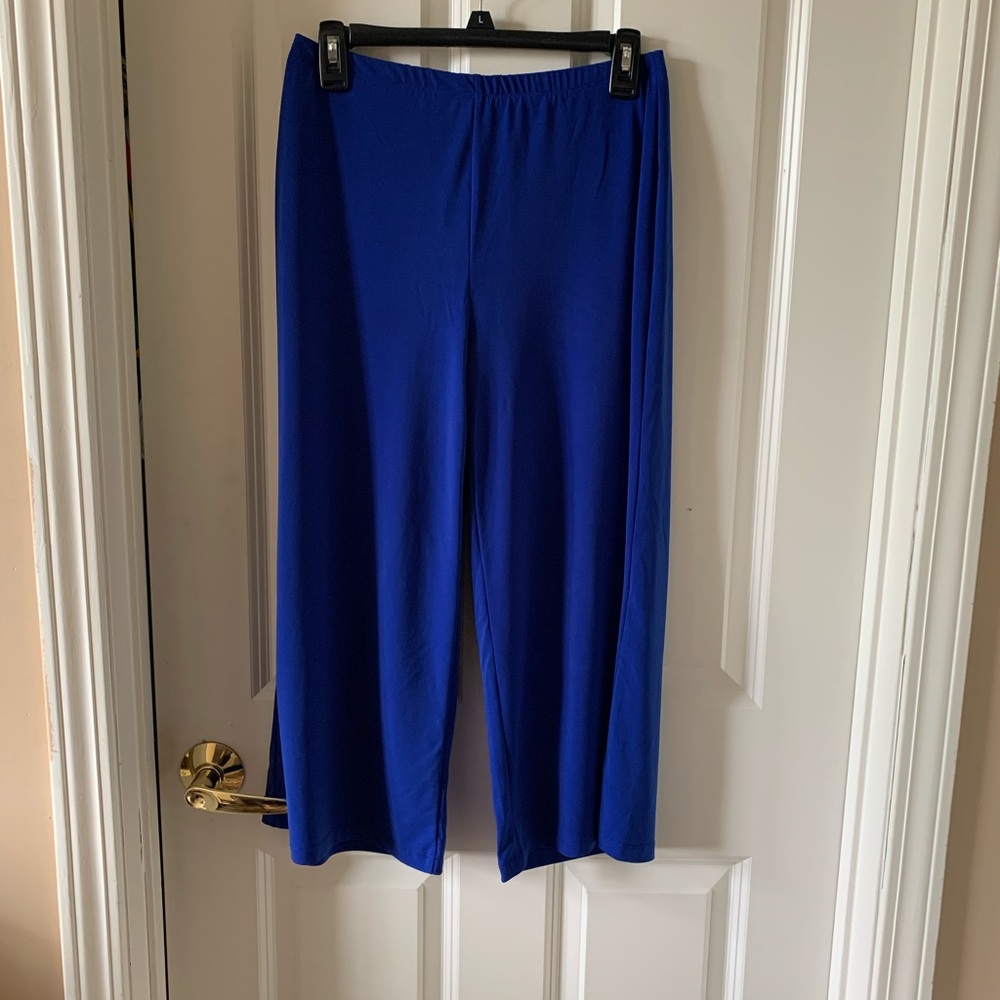 Shape FX Blue Crop Pants Women
